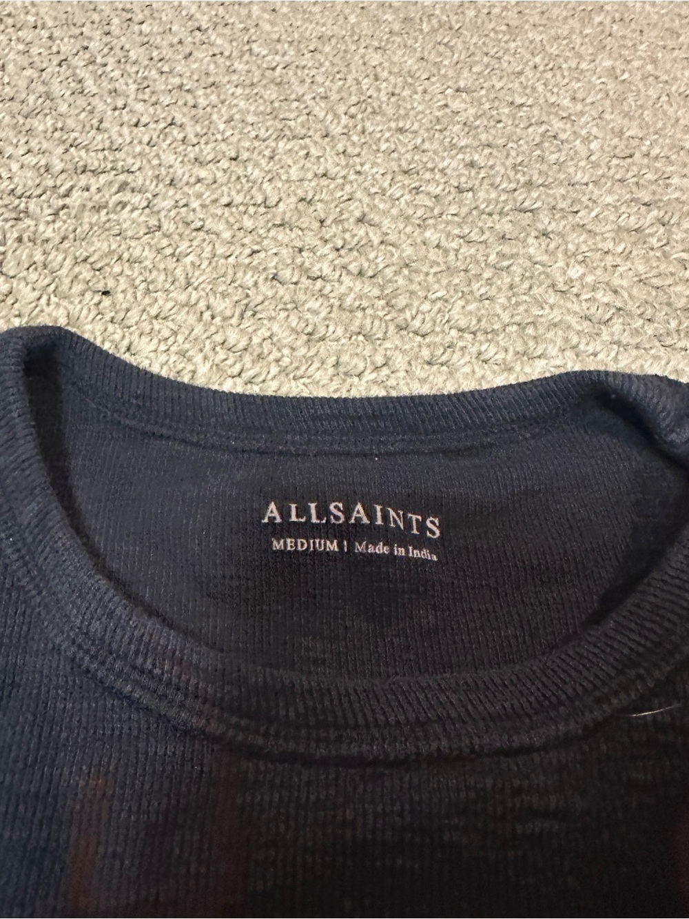All Saints Ribbed Tee - Picture 2 of 2